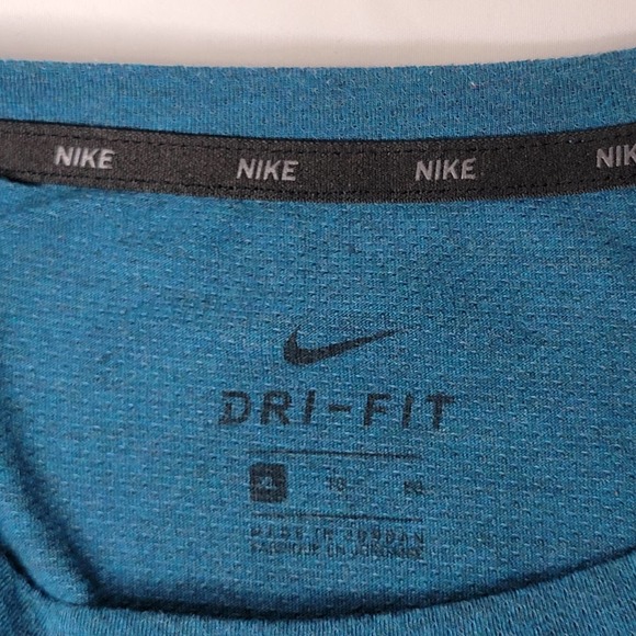 Men's Nike Dri-FIT Breathe Graphic Short Sleeve Training Top AJ8004 Blue Size XL - Picture 3 of 6